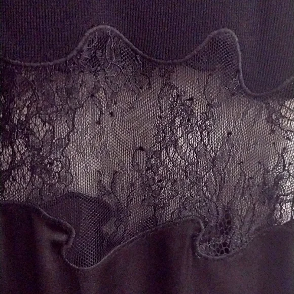 ZARA Sultry Silk Slip Lace Art Deco Flapper Dress NWT - Picture 10 of 13